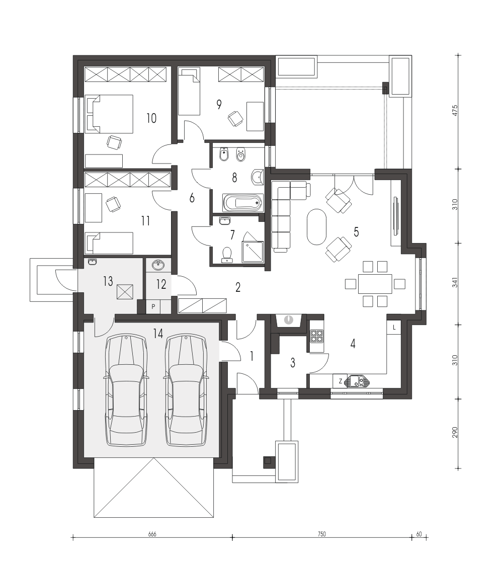 Mikołaj z garażem 2-st. [A] - miniatura 7