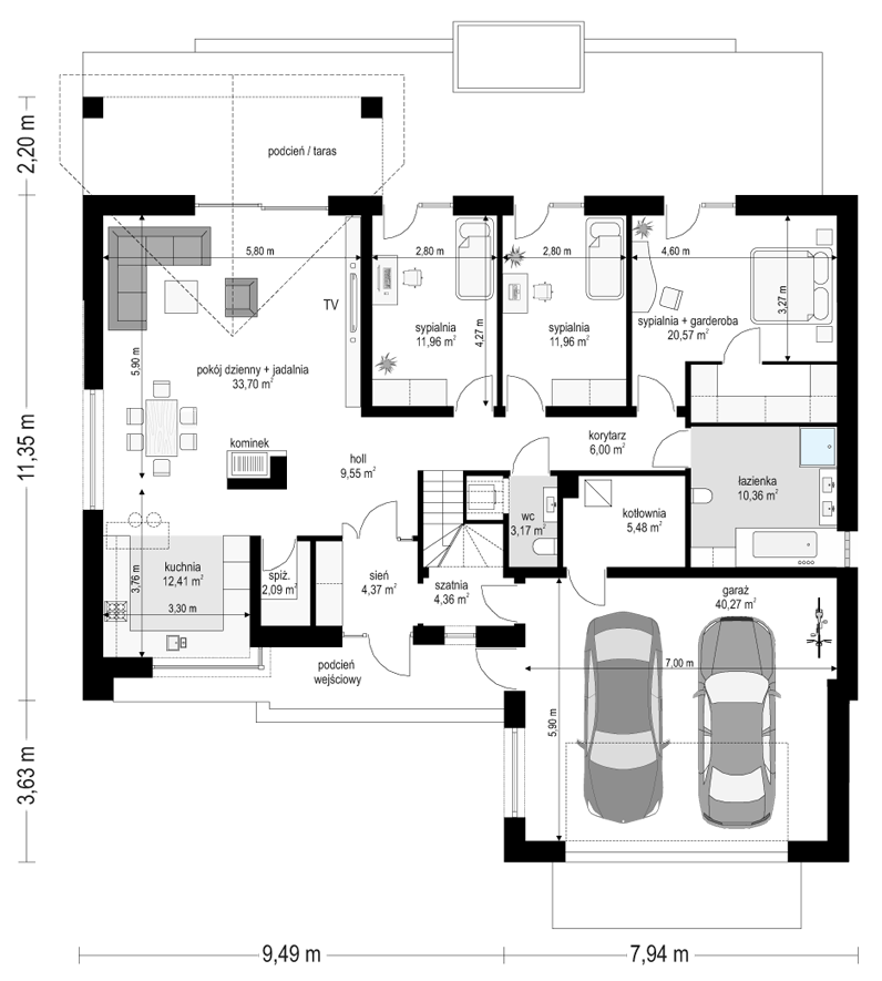 Parterowy 4 B (odbicie lustrzane) - miniatura 2