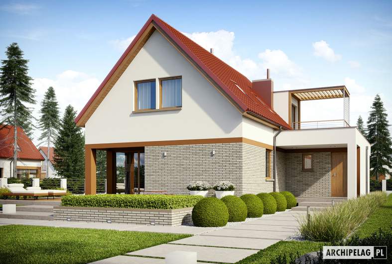 budowa domu E13 II G1 ECONOMIC (odbicie lustrzane) - New-House