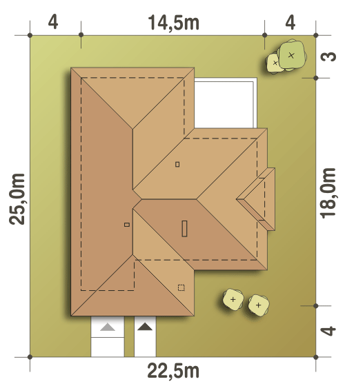 Radek II z garażem 1-st. [A] (odbicie lustrzane) - miniatura 9
