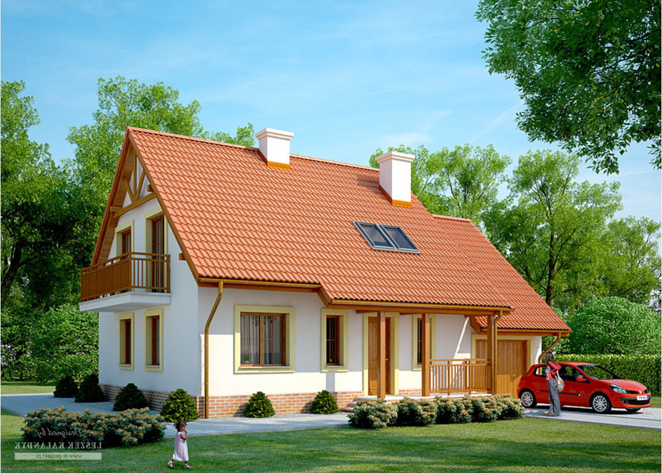 Budowa domu LK&571 (odbicie lustrzane) z New-House
