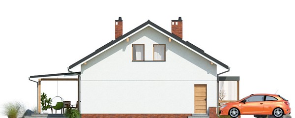 budowa domu Rectus I (Odbicie lustrzane) - New-House