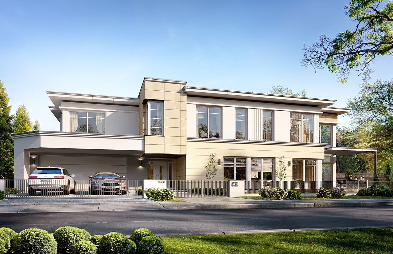 budowa domu Willa Moderna 2 (odbicie lustrzane) - New-House