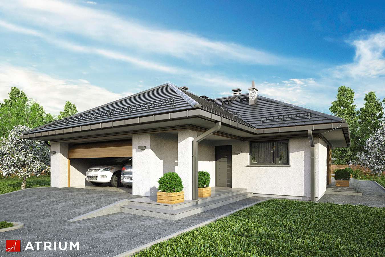 budowa domu Winona II odbicie lustrzane - New-House