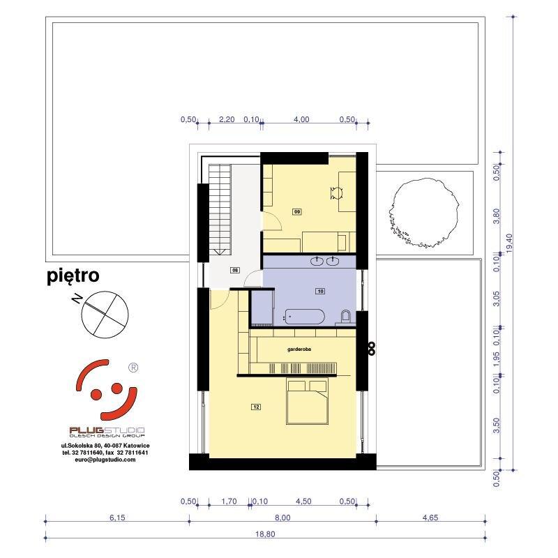 PS-GS-90-20-G2-V7 PROJEKT NOWOCZESNY DACH PŁASKI ENERGOOSCZEDNY - miniatura 9