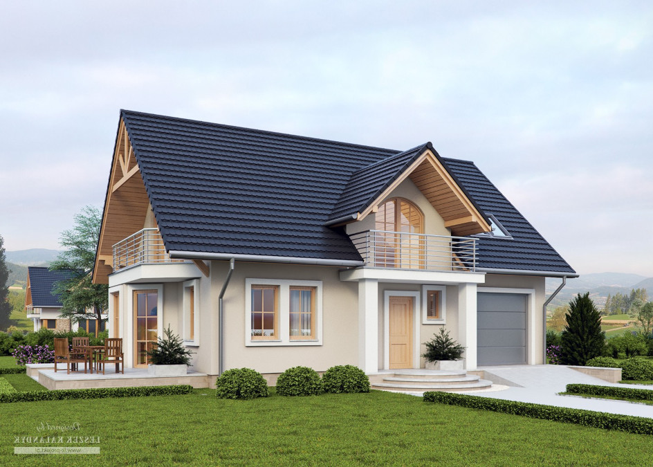 Budowa domu LK&633 (odbicie lustrzane) z New-House