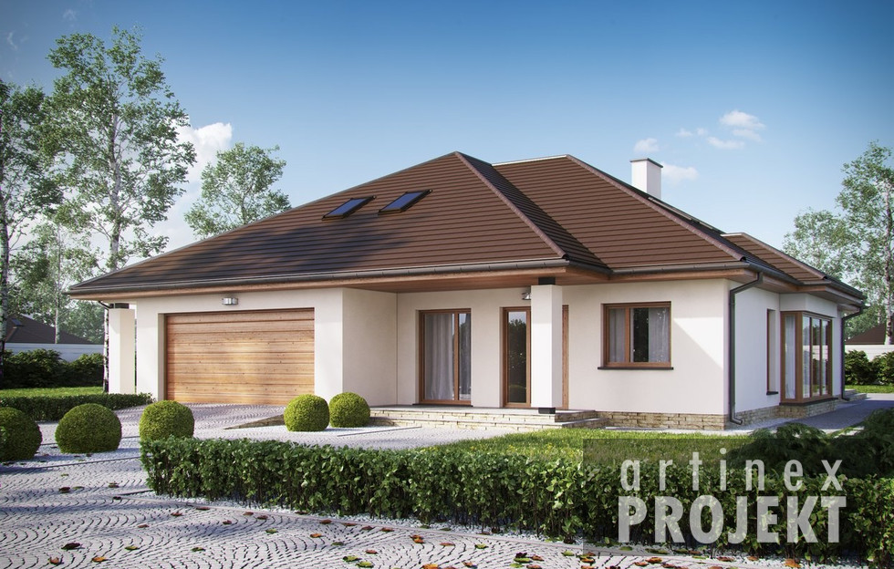 budowa domu- D204B (odbicie lustrzane)- New-House