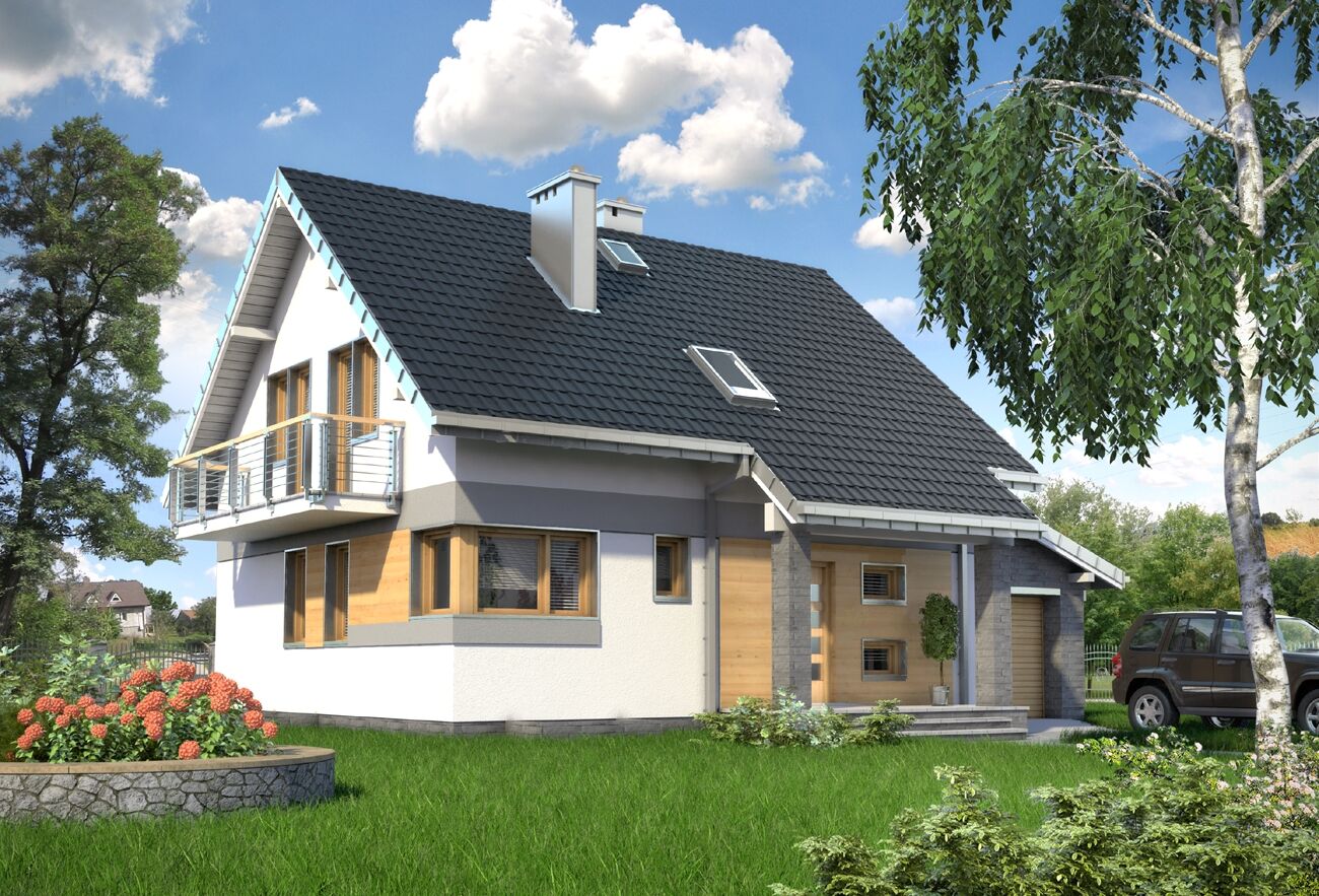 budowa domu Chaber (odbicie lustrzane) - New-House