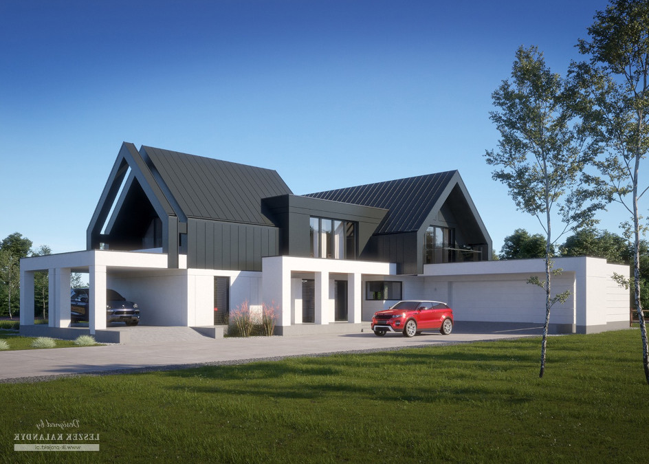 Budowa domu LK&1552 (odbicie lustrzane) z New-House