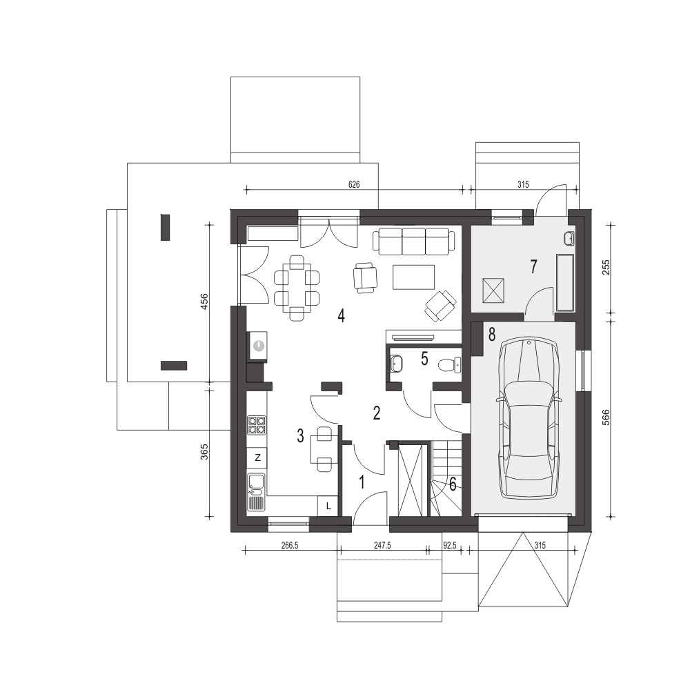 Monika II z garażem 1-st. [A] - miniatura 8