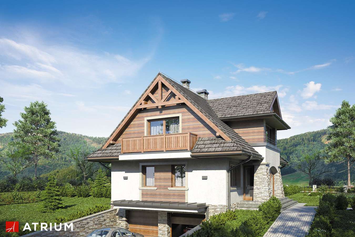 budowa domu Jaworzyna odbicie lustrzane - New-House