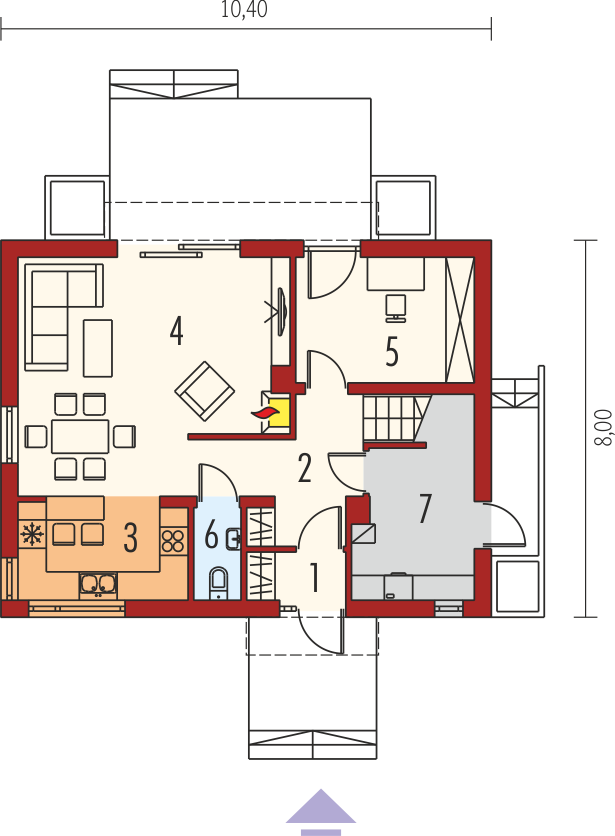 E1 ECONOMIC (wersja A) (odbicie lustrzane) - miniatura 5
