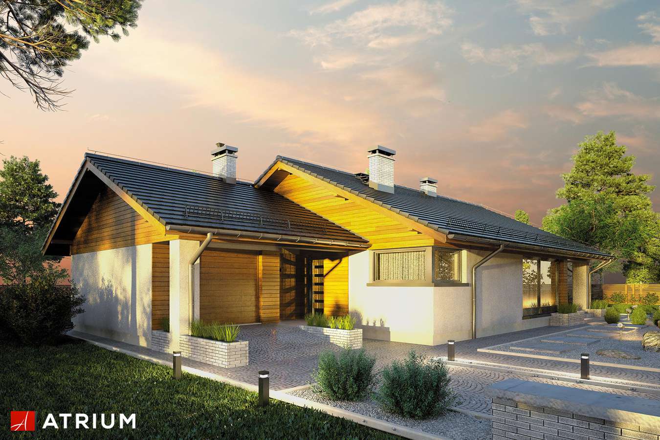 budowa domu Kos odbicie lustrzane - New-House