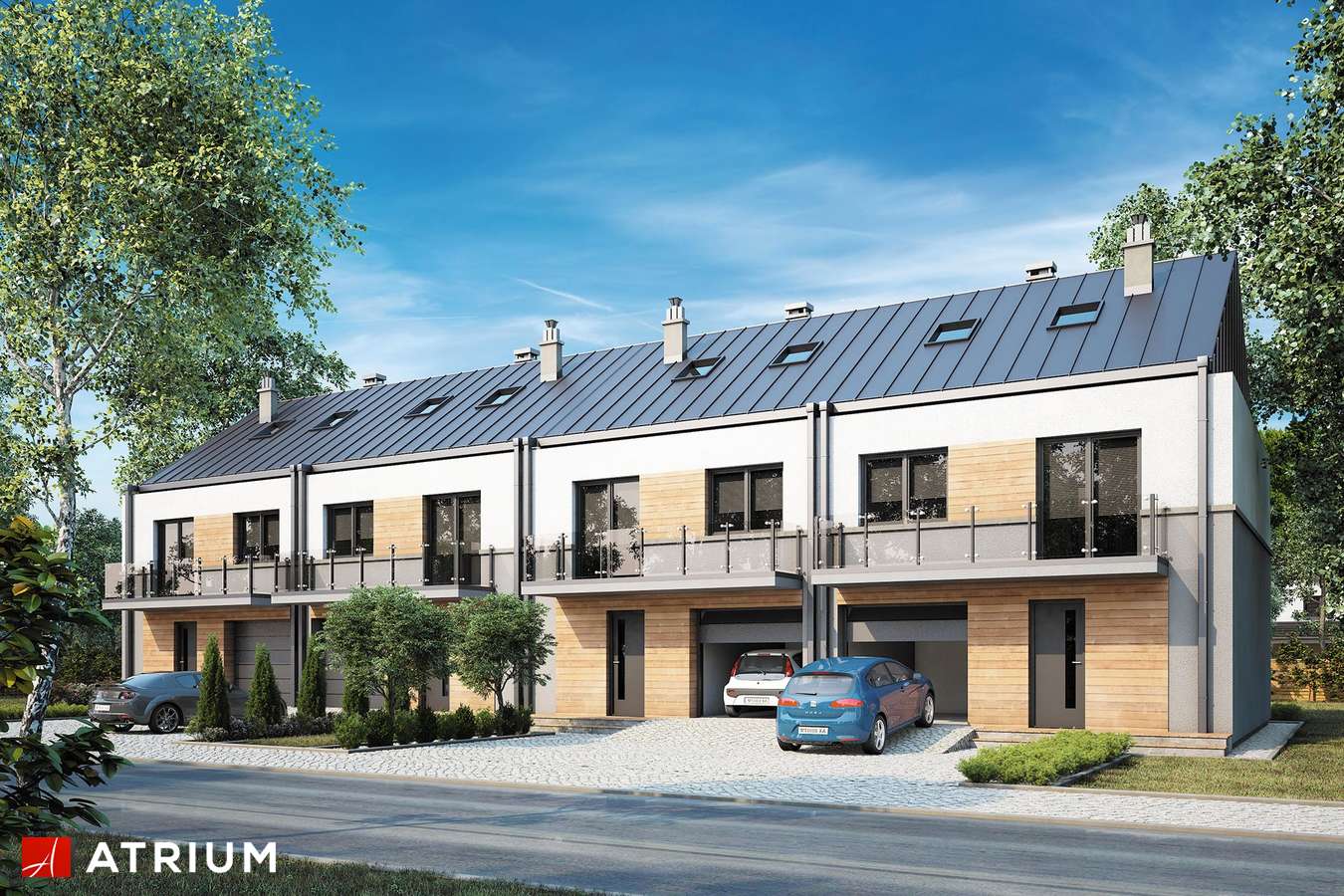 budowa domu Torino II odbiicie lustrzane - New-House