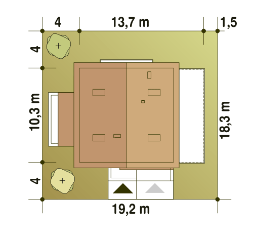 Nowinka V z garażem i wiatą [A1] - miniatura 10