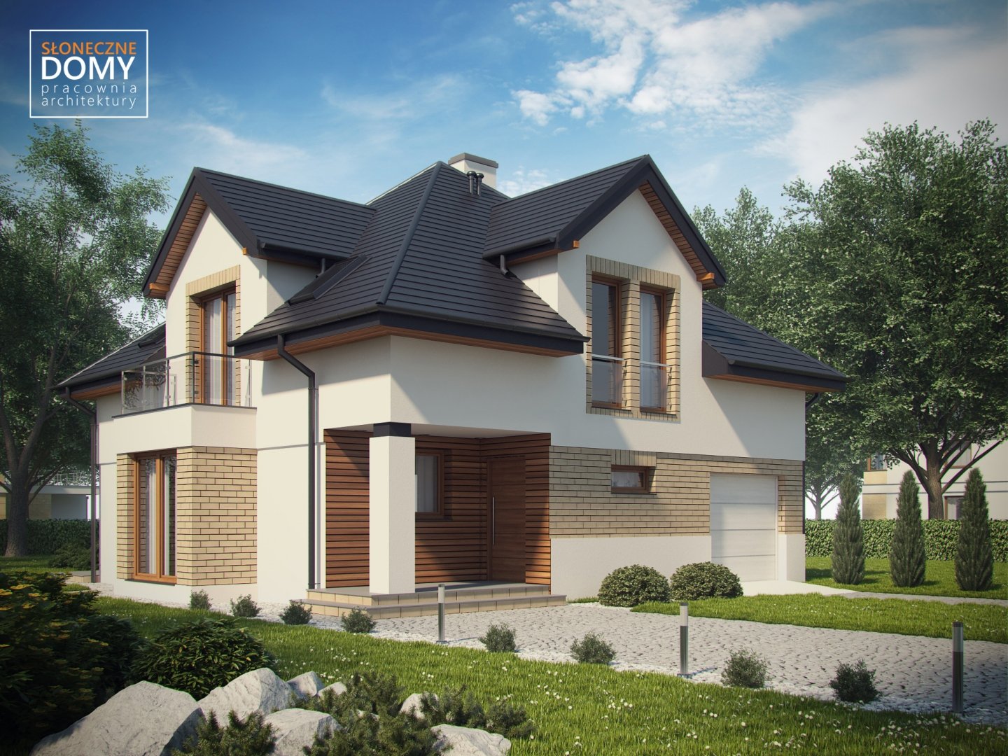 budowa domu - Portofino (odbicie lustrzane) - New-House