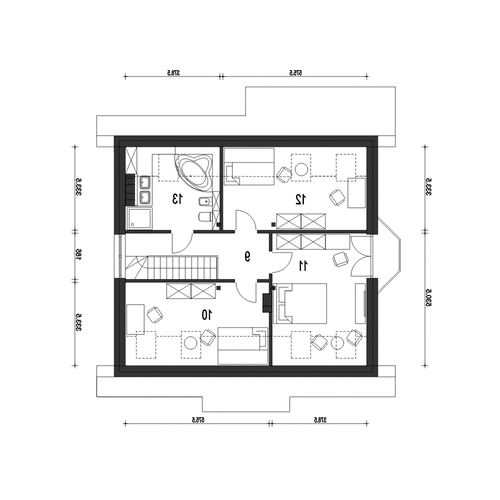 Dom Dla Ciebie 2 bez garażu [B] (odbicie lustrzane) - miniatura 9