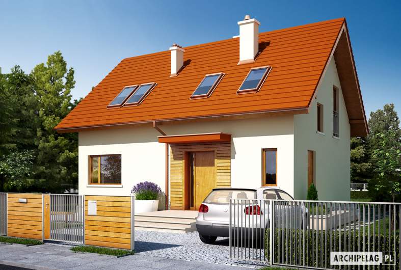 budowa domu E1 ECONOMIC (wersja B) (odbicie lustrzane) - New-House