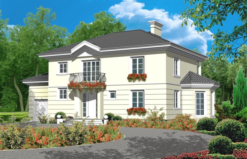 budowa domu Marlena (odbicie lustrzane) - New-House