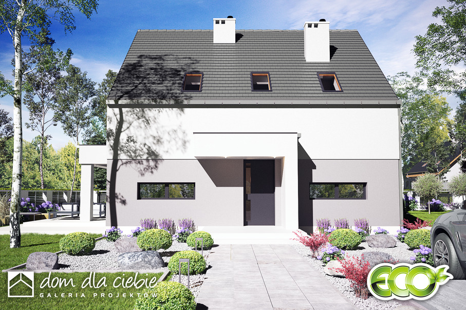 budowa domu Nowalia II Mode bez garażu [B] - New-House