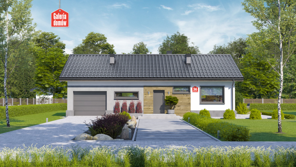 Budowa domu Dom przy Przyjemnej 36 (odbicie lustrzane) z New-House