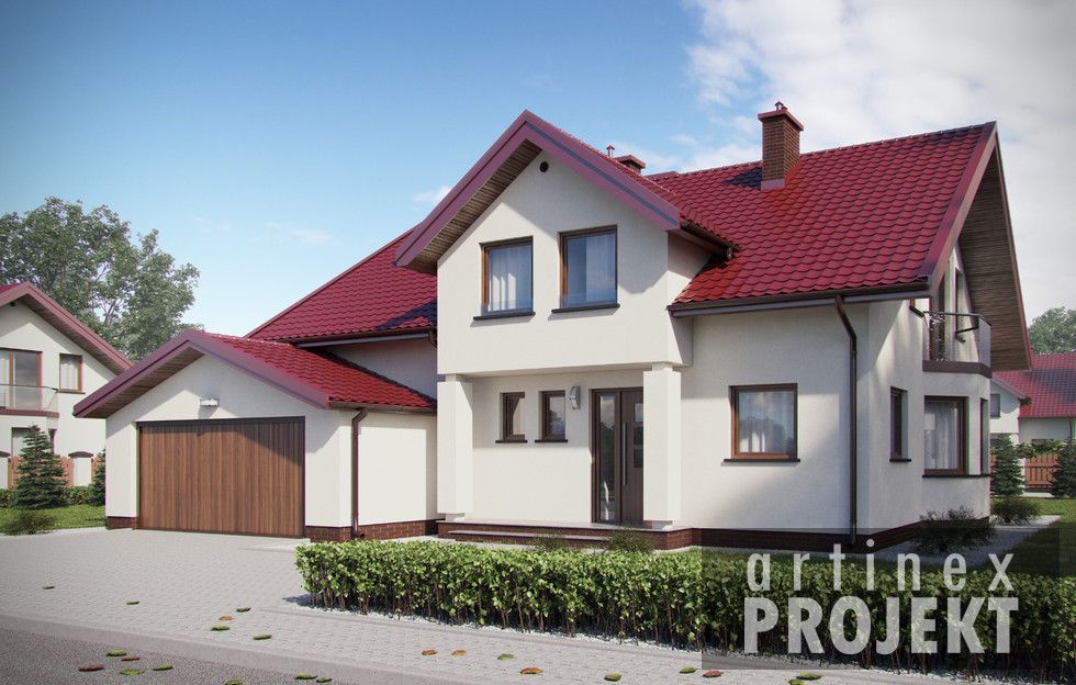 Budowa domu - D27B (odbicie lustrzane) - New-House