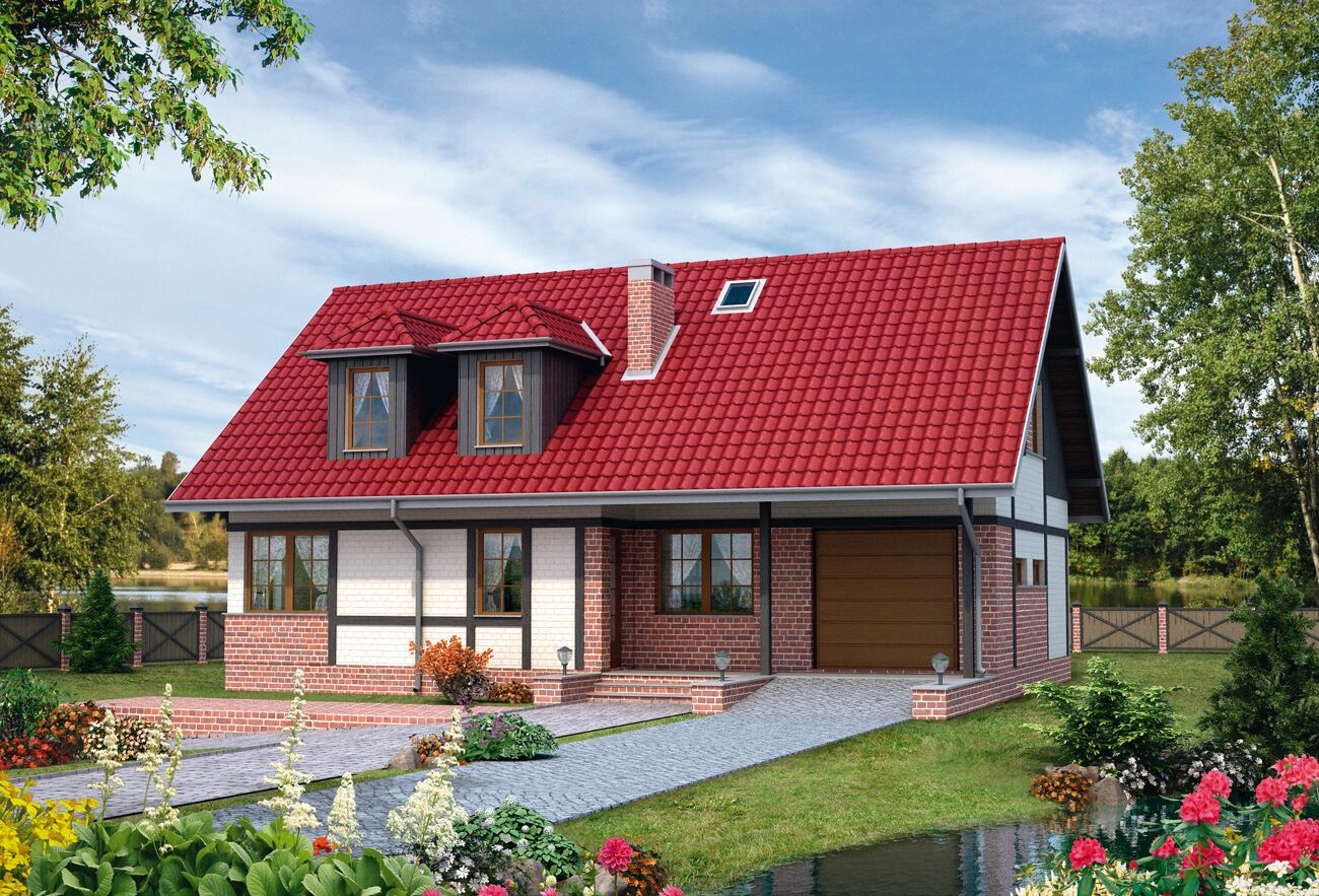 budowa domu Perkoz (odbicie lustrzane) - New-House