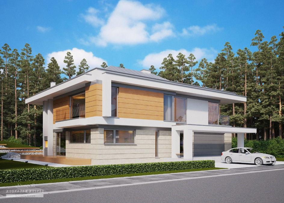 Budowa domu LK&1255 (odbicie lustrzane) z New-House