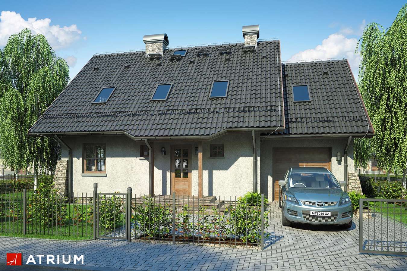 budowa domu Adela odbicie lustrzane - New- House