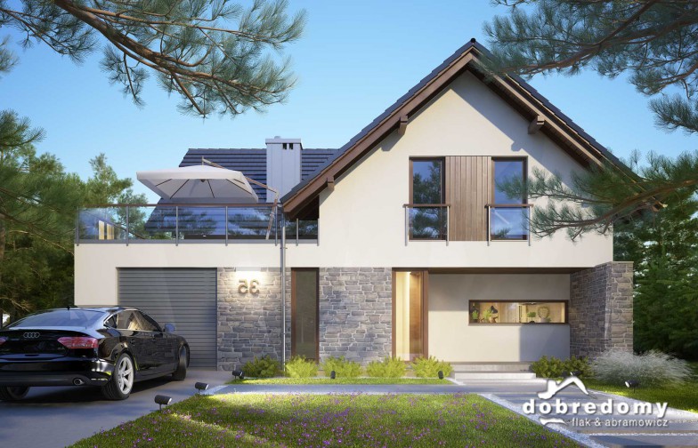 budowa domu Oliwia odbicie lustrzane - New-House