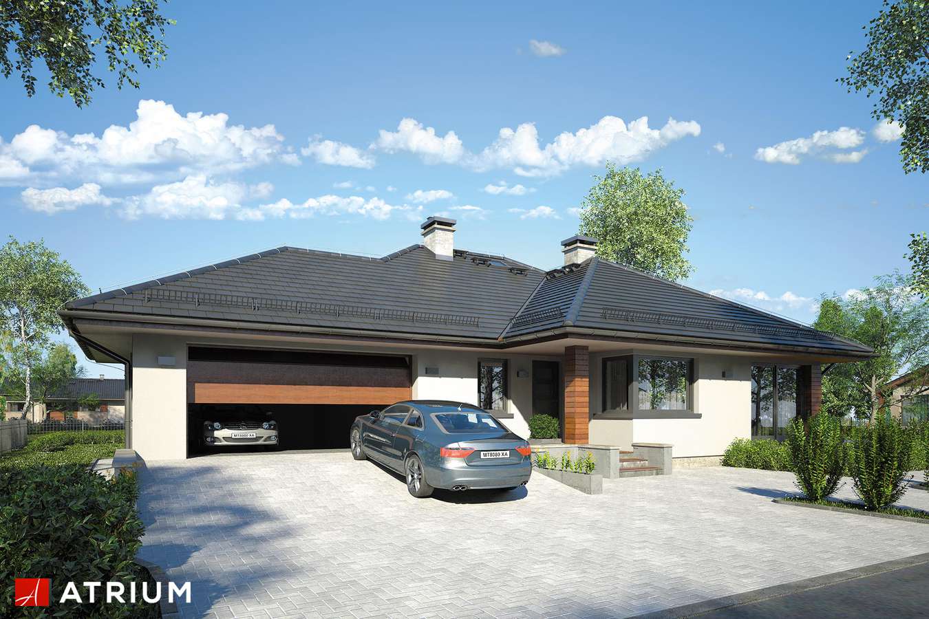 budowa domu Saturn IV odbicie lustrzane - New-House
