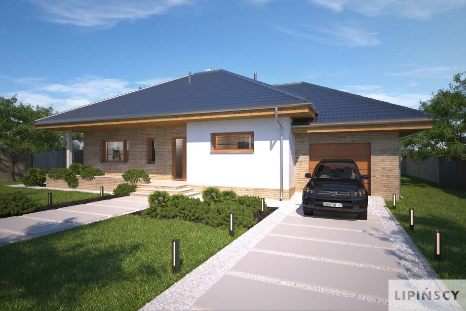Budowa domu Denver II LMB112a (odbicie lustrzane) z New-House