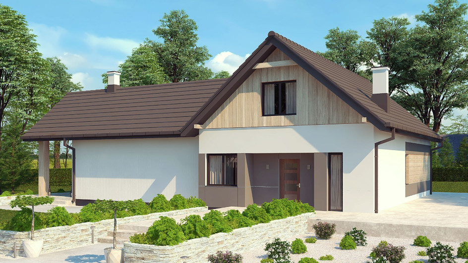 Budowa domu uA128 (odbicie lustrzane) z New-House
