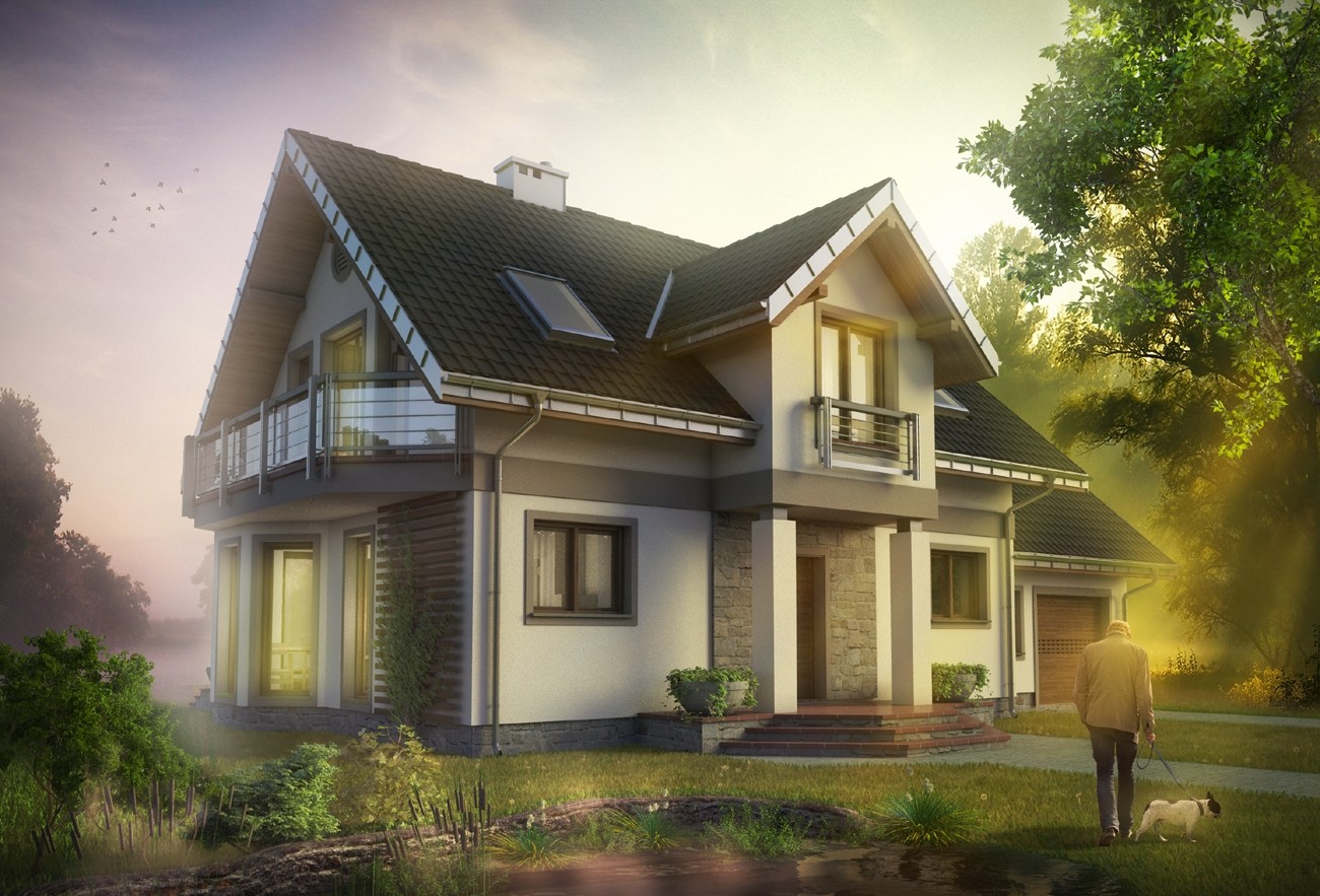 budowa domu Klara Mobil (odbicie lustrzane) - New-House