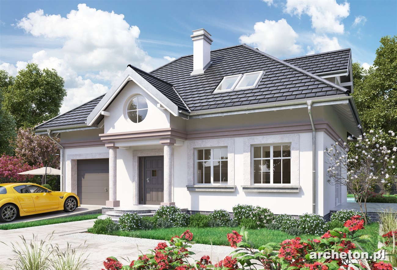 budowa domu Nowy Dworek-2 (odbicie lustrzane) - New-House