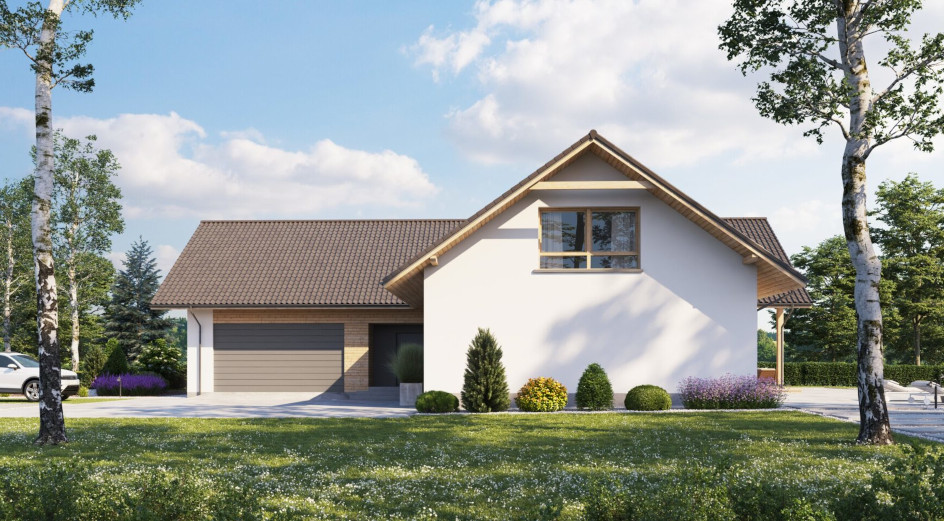 Budowa domu eko Typowy 60 (odbicie lustrzane) z New-House