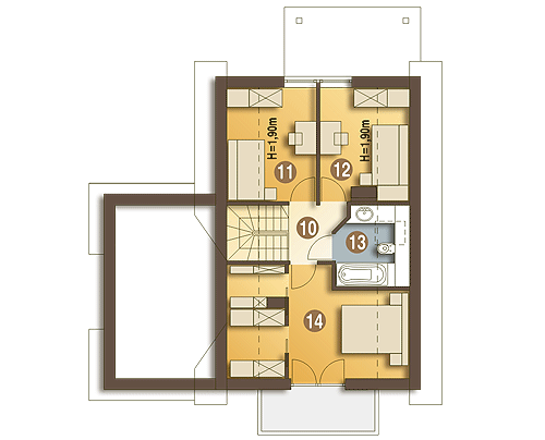 Iza z garażem 1-st. [A] - miniatura 9