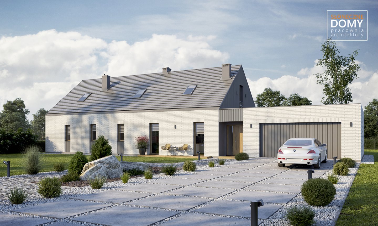budowa domu - Sava B (odbicie lustrzane) - New-House