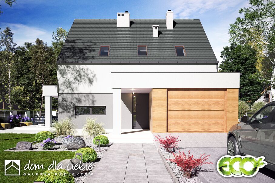 budowa domu Nowalia II Mode z garażem 1-st. [A] - New-House