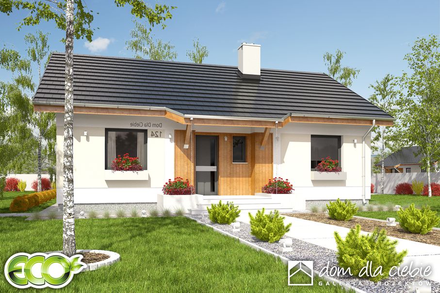 budowa domu Ares trend bez garażu [B] (odbicie lustrzane) - New-House