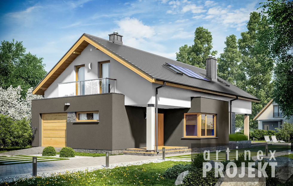 budowa domu- D151 (odbicie lustrzane)- New-House