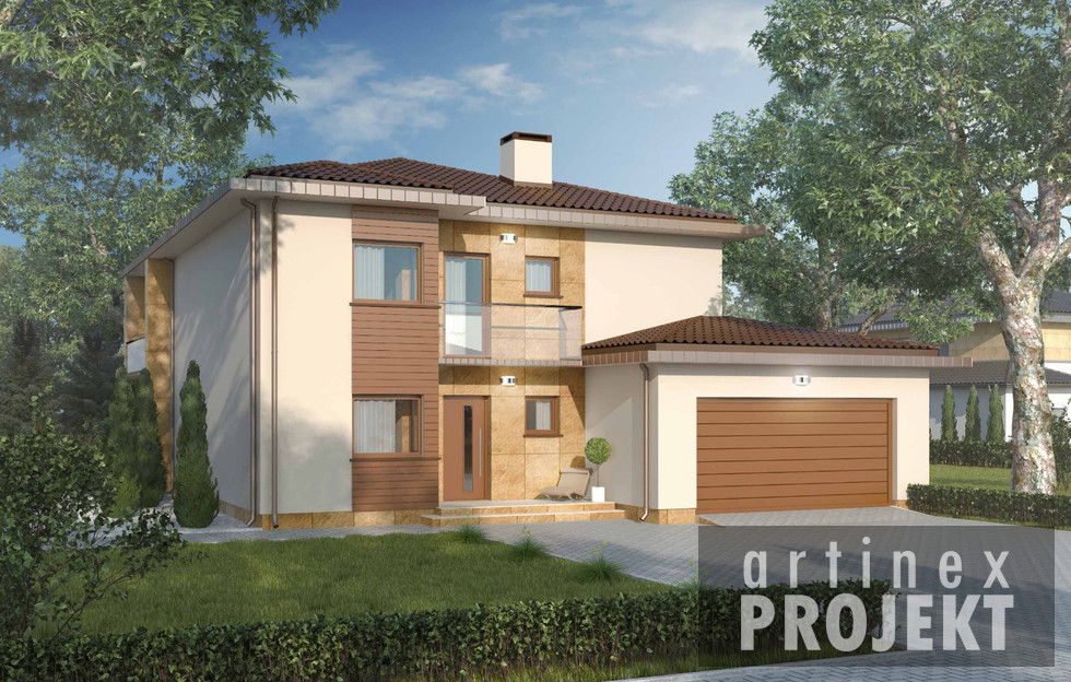 budowa domu - D59B - Arek B (odbicie lustrzane) - New-House