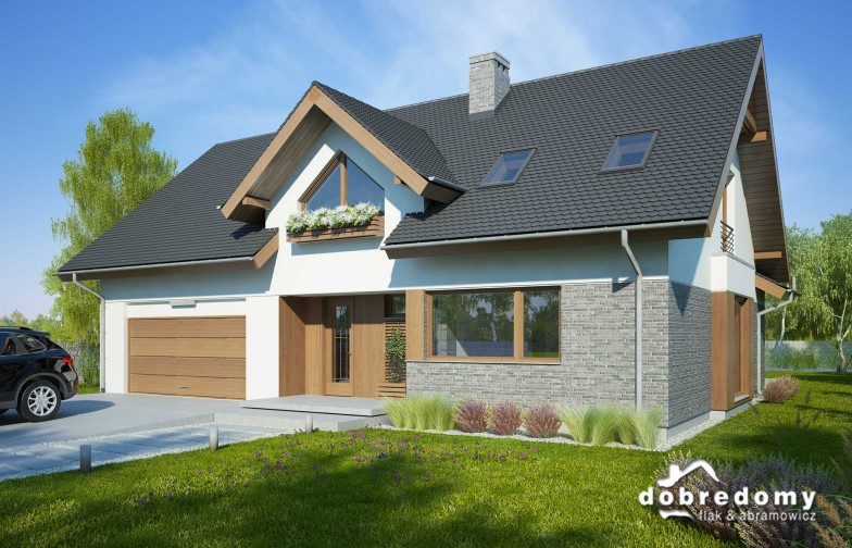 budowa domu Telimena II 2G odbicie lustrzane - New-House