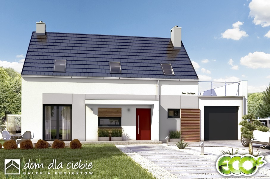 budowa domu Eco 5 z garażem 1-st. [A] - New-House