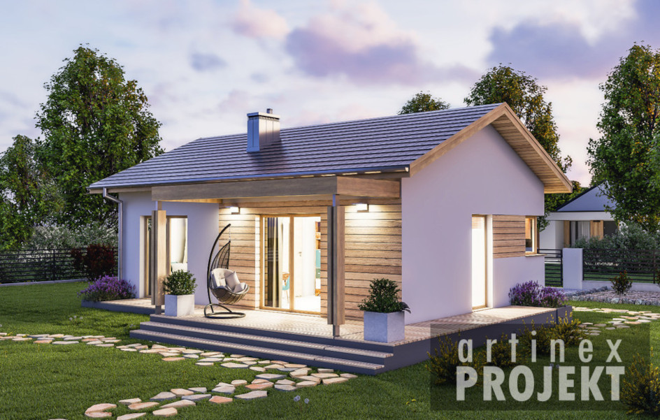 Budowa domu D237 (odbicie lustrzane) z New-House