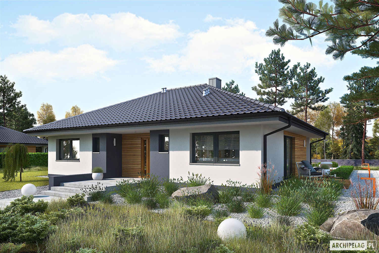 budowa domu Mini 4 ENERGO (odbicie lustrzane) - New-House