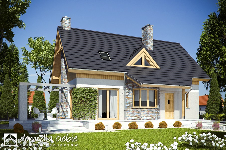 budowa domu Agatka II trend bez garażu [B] - New-House