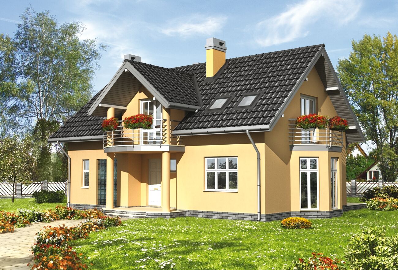 budowa domu Lazur (odbicie lustrzane) - New-House