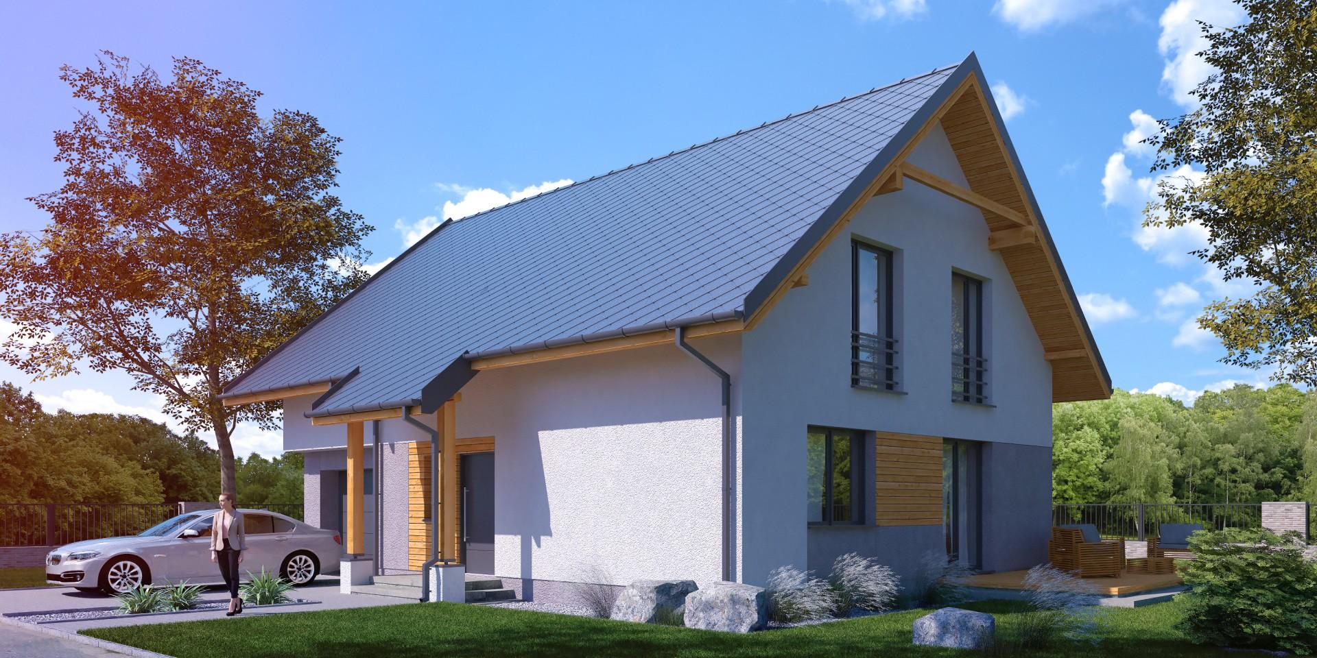 budowa domu Basis II G1 (Odbicie lustrzane) - New-House