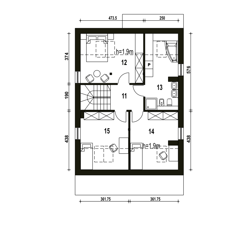 Mazurek z garażem 1-st. [A] - miniatura 9